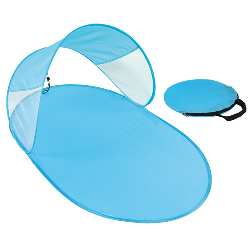 Pop-up-Strandmuschel SHIELD, blau - Werbeartikel