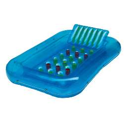 Luftmatratze CHILL & RELAX, blau - Werbeartikel