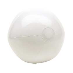 Aufblasbarer Strandball PACIFIC, wei� - Werbeartikel