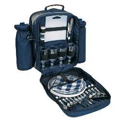 Picknickrucksack HYDE PARK, blau - Werbeartikel