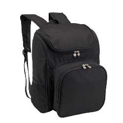 Picknick-Rucksack OUTSIDE, schwarz - Werbeartikel