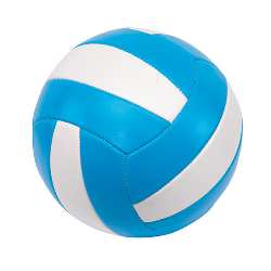 Beach-Volleyball PLAY TIME, hellblau-wei� - Werbeartikel