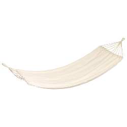 H�ngematte SNOOZE, beige - Werbeartikel