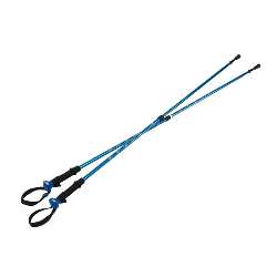 Nordic-Walking-St�cke MOUNTAIN, blau-schwarz - Werbeartikel