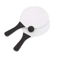 Beachball-Set SUMMER FEELING, wei�-schwarz - Werbeartikel