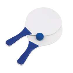 Beachball-Set SUMMER FEELING, blau-wei� - Werbeartikel