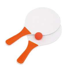 Beachball-Set SUMMER FEELING, orange-wei� - Werbeartikel