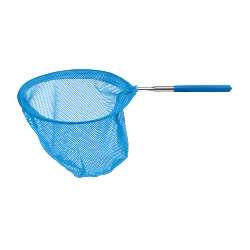 Teleskop-Kescher FISHING, blau - Werbeartikel