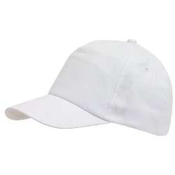 5-Panel-Cap FAVOURITE, wei� - Werbeartikel