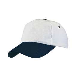 5-Panel-Cap ATHLETE, wei�-blau - Werbeartikel