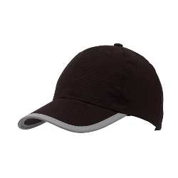6-panel-Cap DETECTION, schwarz - Werbeartikel