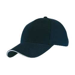 6-Panel-Sandwich-Cap LIBERTY, marineblau - Werbeartikel