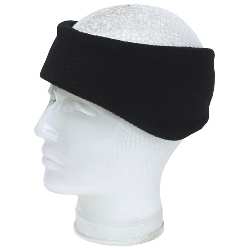 Polar-Fleece-Stirnband BLIZZARD, schwarz - Werbeartikel