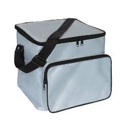 K�hltasche ICE, silbergrau - Werbeartikel
