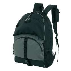 Multifunktionsrucksack RELAX, schwarz-grau - Werbeartikel