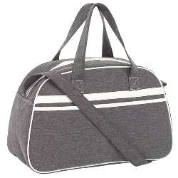 Sporttasche VINTAGE, grau-beige - Werbeartikel