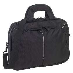 Reporter-Laptoptasche SILVER RAY, schwarz - Werbeartikel