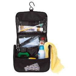 Kosmetiktasche WIDE AWAKE, schwarz - Werbeartikel