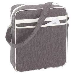 Umh�ngetasche VINTAGE, grau-beige - Werbeartikel