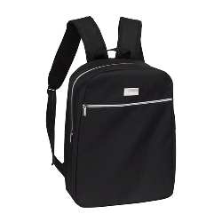 Rucksack SILVER LINE, schwarz-silber - Werbeartikel