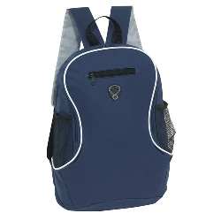 Rucksack TEC, schwarz-dunkelblau - Werbeartikel