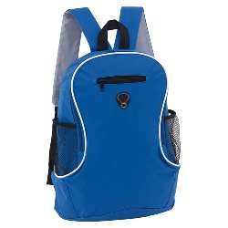 Rucksack TEC, schwarz-royalblau - Werbeartikel