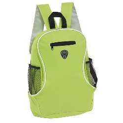 Rucksack TEC, schwarz-hellgr�n - Werbeartikel