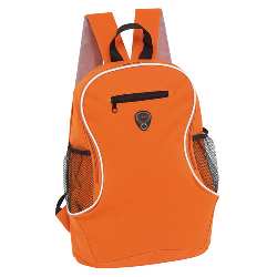 Rucksack TEC, schwarz-orange - Werbeartikel