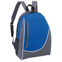 Rucksack POP, grau-blau - Werbeartikel