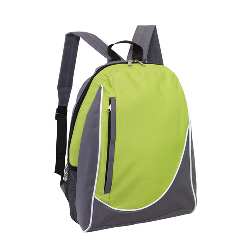Rucksack POP, grau-apfelgr�n - Werbeartikel