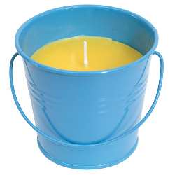 Citronella-Kerze CITRUS JAR, blau - Werbeartikel