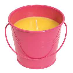 Citronella-Kerze CITRUS JAR, pink - Werbeartikel