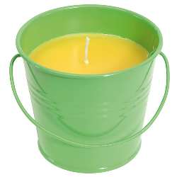 Citronella-Kerze CITRUS JAR, gr�n - Werbeartikel