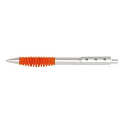 Druckkugelschreiber TOUCH, orange-silber - Werbeartikel