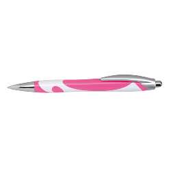 Kugelschreiber MODERN, pink-wei� - Werbeartikel
