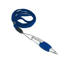 Kugelschreiber TWISTER, blau-silber - Werbeartikel