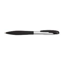 Druckkugelschreiber SKINNY, schwarz-silber - Werbeartikel