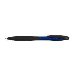 Druckkugelschreiber SKINNY, schwarz-blau - Werbeartikel