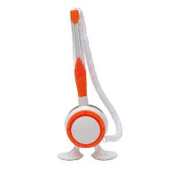 Stiftest�nder LEGGY, wei�-orange - Werbeartikel