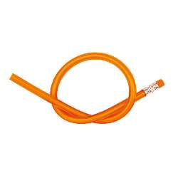 Flexibler Bleistift AGILE, orange - Werbeartikel