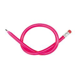 Flexibler Bleistift AGILE, pink - Werbeartikel