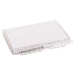 Mini-Notebook ACADEMY, klar transparent - Werbeartikel