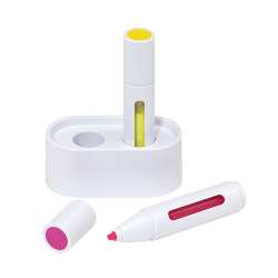 Textmarker-Set SPACE STAR 2, wei� - Werbeartikel