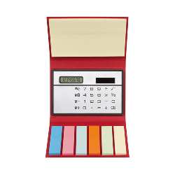 Memobox STICK & CALC, rot - Werbeartikel