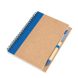 Notizringbuch RECYCLE, blau - Werbeartikel