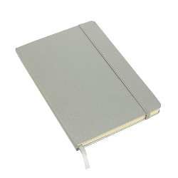 Notizbuch ATTENDANT, silber - Werbeartikel
