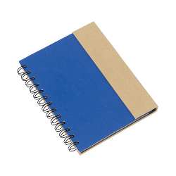 Notizbuch MAGNY, blau-natur - Werbeartikel