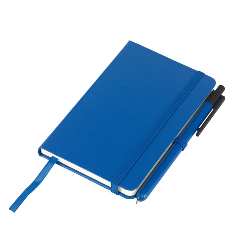 Notizbuch ATTENDANT WRITER, blau - Werbeartikel
