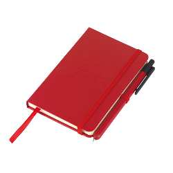 Notizbuch ATTENDANT WRITER, rot - Werbeartikel