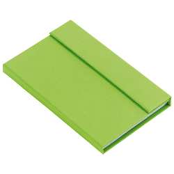 Notizbuch LITTLE NOTES, apfelgr�n - Werbeartikel